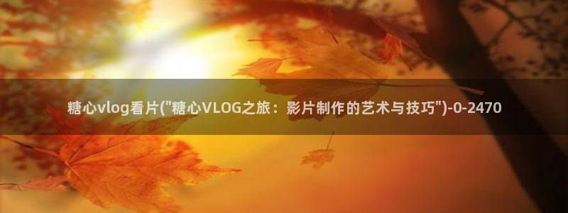 糖心viog免费版