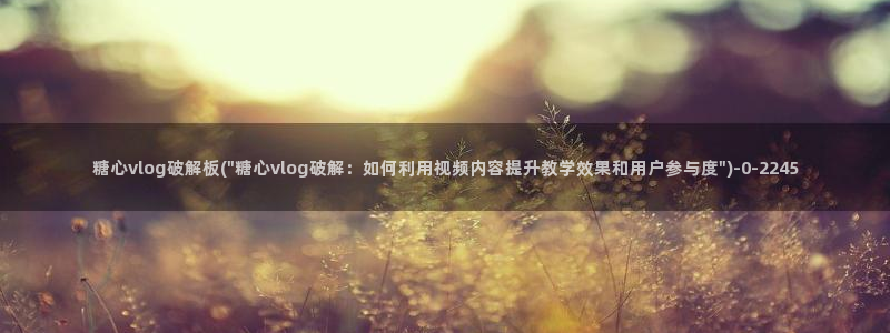 糖心vlog视频网站：糖心vlog破解板(\